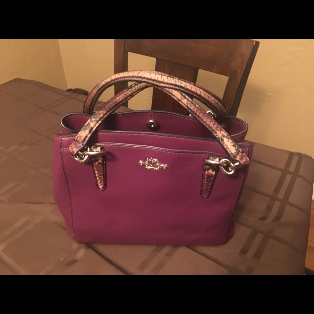 Purple Coach Purse